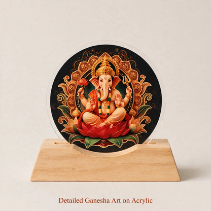 LED Lord Ganesha Lamp – Divine Light for Home & Mandir