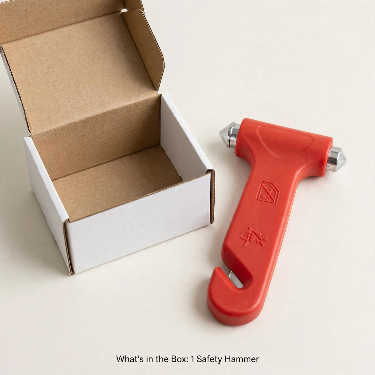 Car Safety Hammer – Window Breaker & Seatbelt Cutter