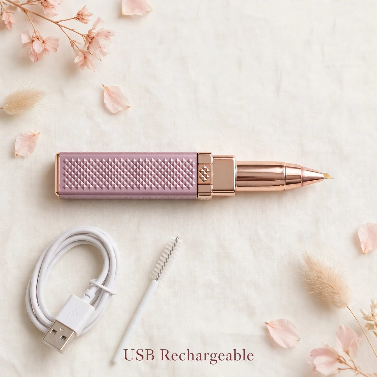 2-in-1 Rechargeable Eyebrow Razor with LED Light