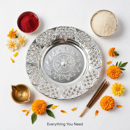 Pooja Thali Set 8-inch – Ready for Every Festival
