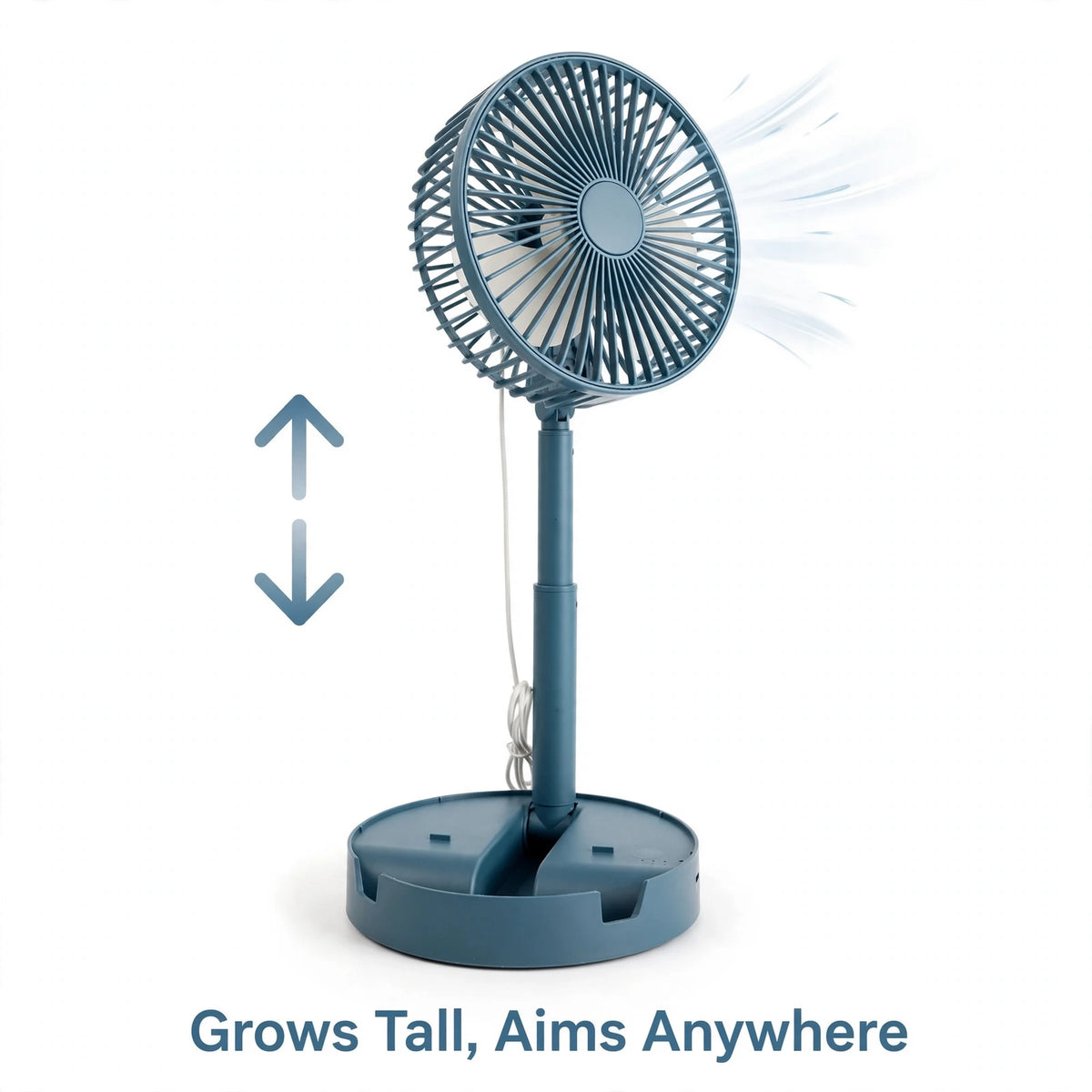 Portable Desktop Fan – Foldable, Silent Cooling