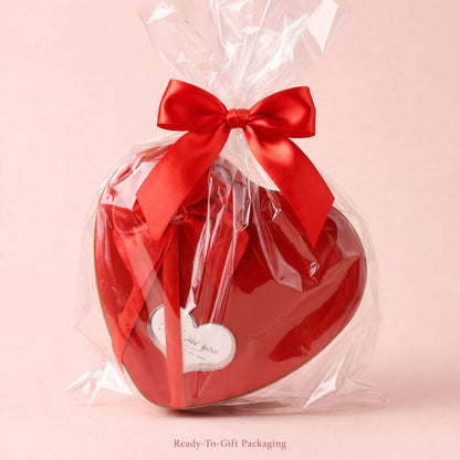 Heart Gift Box with Teddy & Rose - ready to gift packaging