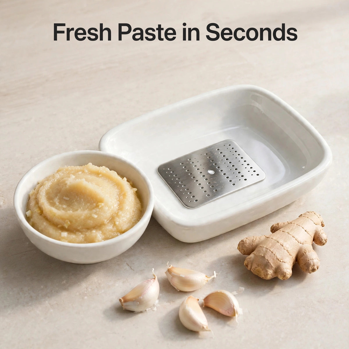 Garlic Ginger Grater Plate – Quick, Mess-Free