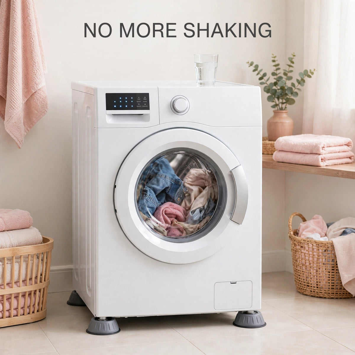 Washing Machine Anti-Vibration Pads 4pc – Stop Shaking & Noise