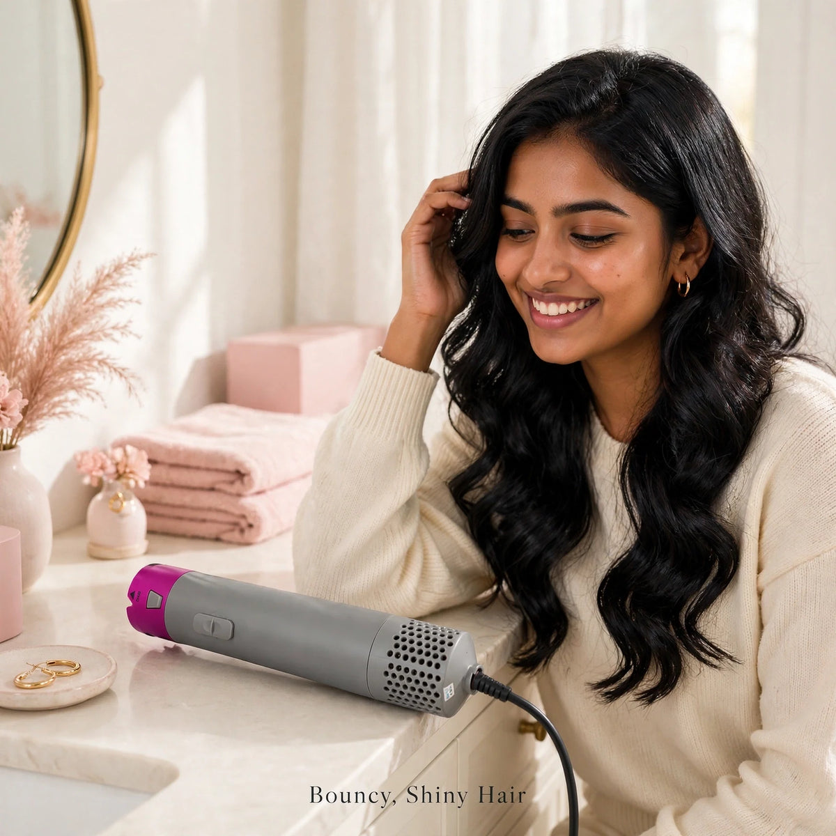 5-in-1 Hot Air Hair Dryer Brush 1000W – Dry, Straighten & Style