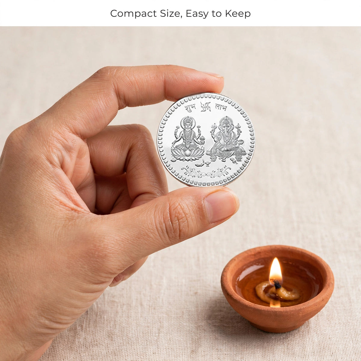 Goddess Lakshmi Pooja Coin – Shubh Laabh for Diwali