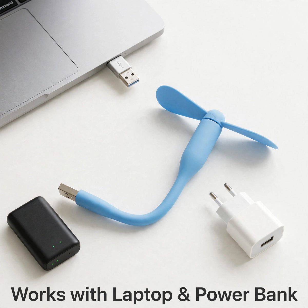 Portable USB Mini Fan – Personal Cooling for Desk & Kitchen
