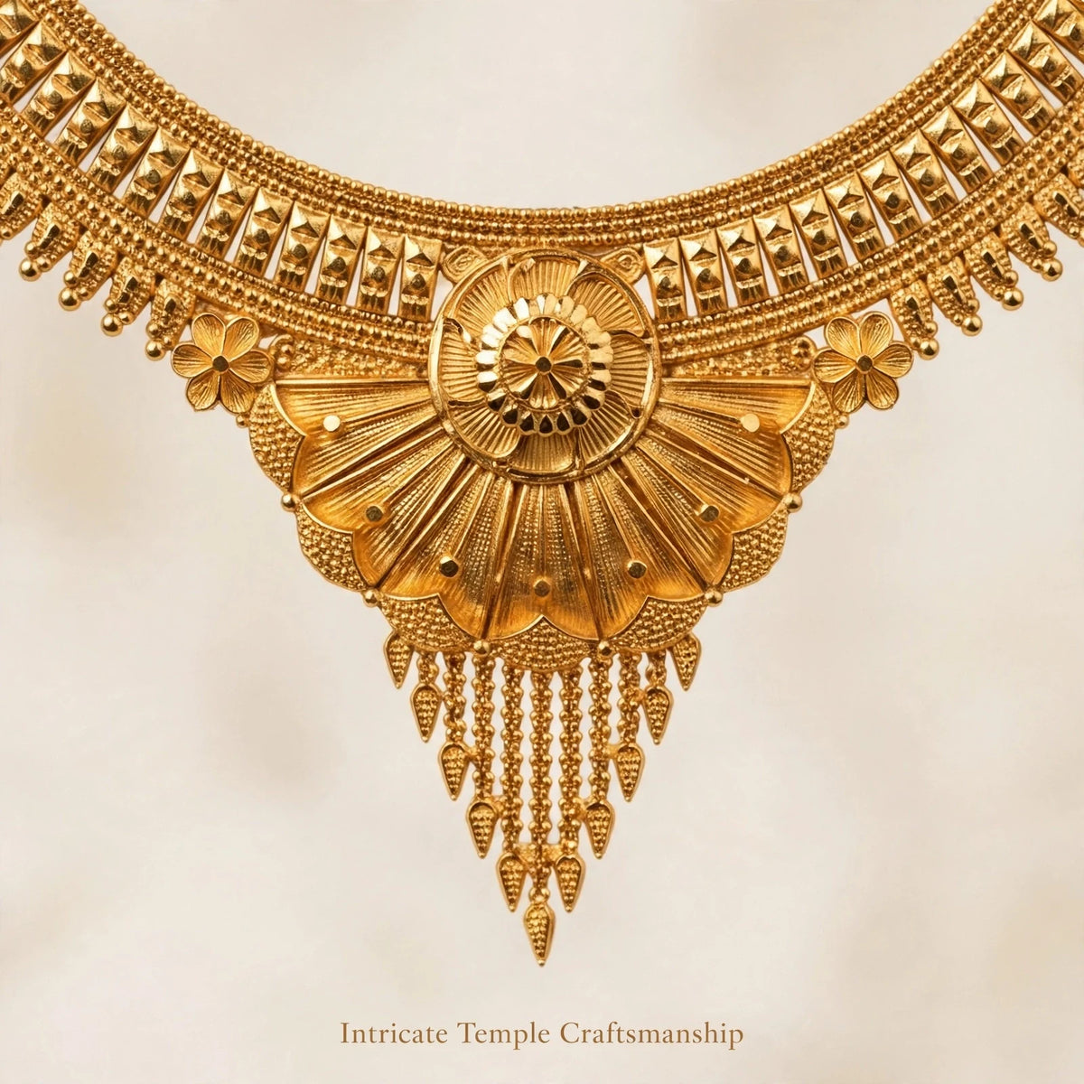 1 Gram Gold Plated Temple Jewellery Set – Traditional