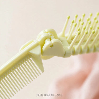 Foldable 2-in-1 Hair Comb & Brush – Travel Friendly