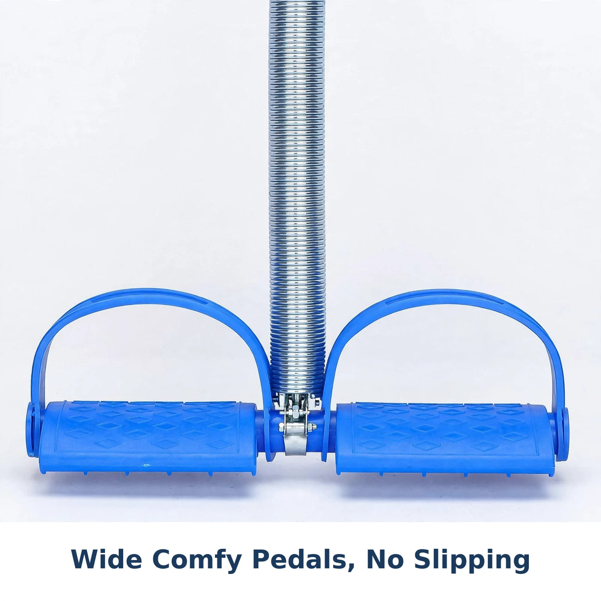 Wide comfy pedals close-up of the foot pedal resistance band