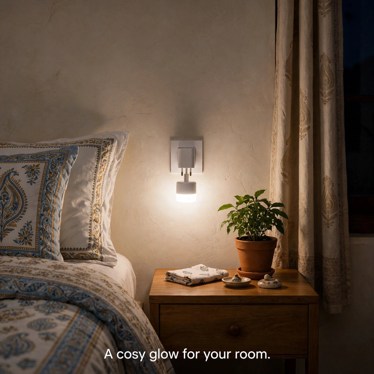 USB LED Night Lamp – Plug-in Soft Glow