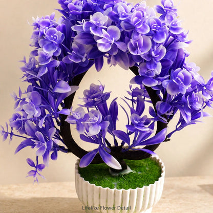 Artificial Flower Plant with Pot – Zero-Maintenance Greenery