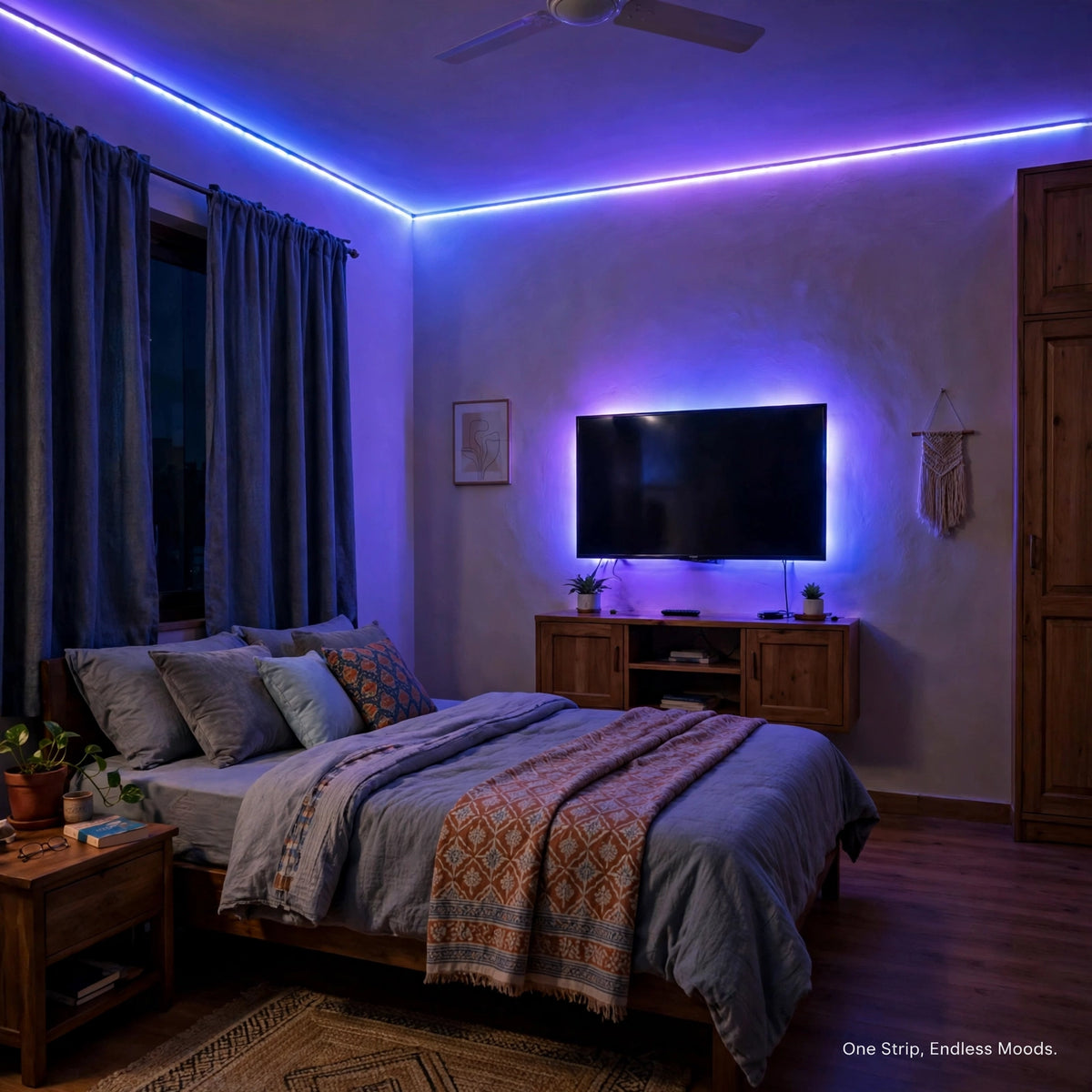 RGB LED Strip Lights 3M - USB + Remote