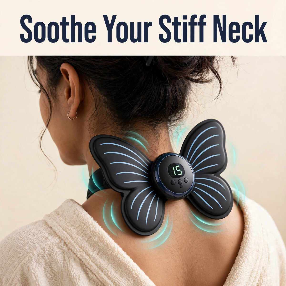 Portable Neck Massager – EMS Rechargeable for Stiff Neck