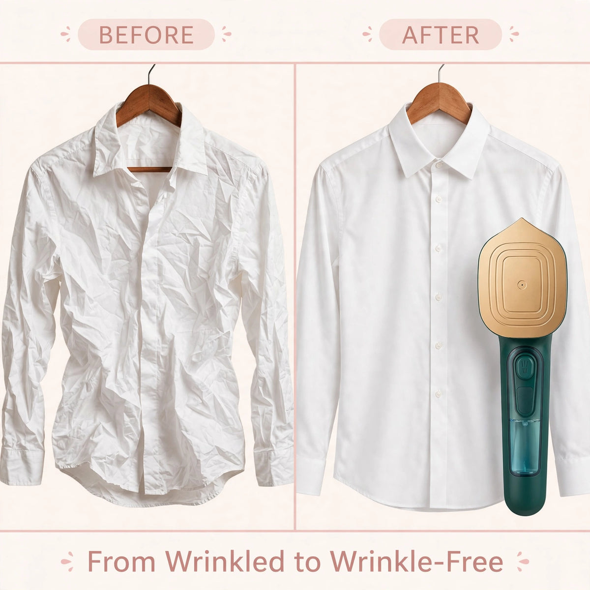 Before and After wrinkle removal