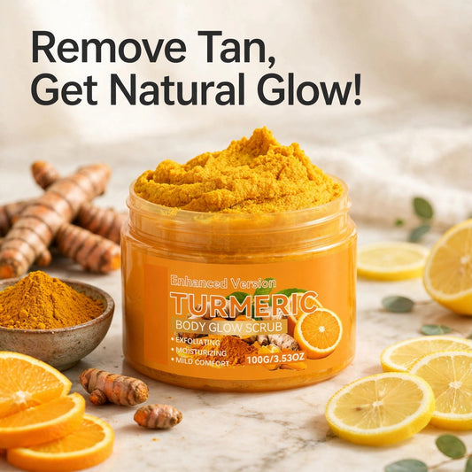 Turmeric Body Glow Scrub jar